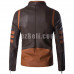 New! Logan Leather Long Sleeves Biker Jacket 